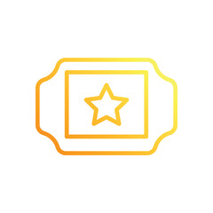 Ticket  icon. Event icon design. vector graphic