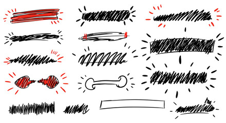 Hand-Drawn Doodle Scribbles & Frames Animated Loop Elements.

