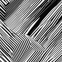 A captivating abstract design featuring bold black and white stripes, creating a dynamic and energetic visual effect. Perfect for modern art, backgrounds, and graphic design projects.