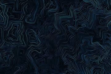 Fototapeta premium Abstract close-up of a glowing blue digital circuit board, showcasing intricate connections and technological design on a black background. 