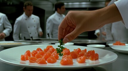 Culinary Artistry: A Chef's Delicate Touch