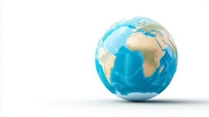Fototapeta premium earth globe isolated on white