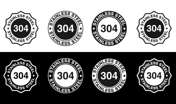 Stainless steel 304 badge template. Suitable for product label and information circular stamp	
