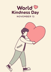 World Kindness Day Logo Design: Inspiring Compassion on November 13.