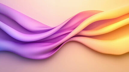 Obraz premium Abstract Flowing Neon Light Beams with Soft Glowing Effects in Pastel Colors