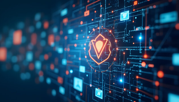 Secure Network Infrastructure Visualization &ndash; Cybersecurity Art	
