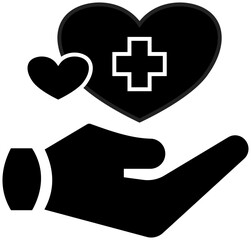 health icon. Healthcare and medical icon. solid icon style 