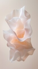 Dynamic flowing ribbon design digital abstract background graphic art soft textures creative concept