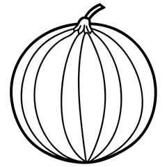 Gooseberry line art vector