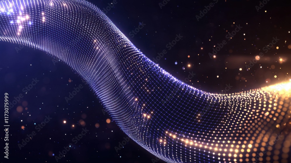 Poster dynamic digital abstract background with colorful matrix grids studio visual art creative environmen