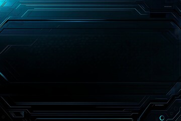 Abstract close-up of a glowing blue digital circuit board, showcasing intricate connections and technological design on a black background.
