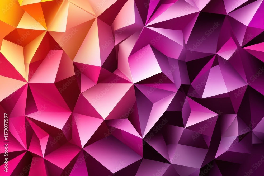 Aufkleber geometric pattern background with colorful and vibrant shades