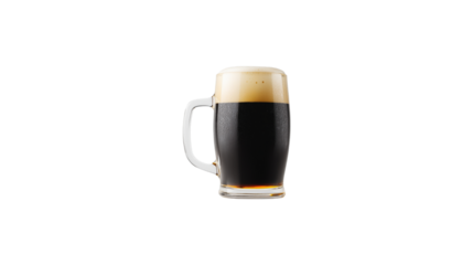 glass of beer on transparent background