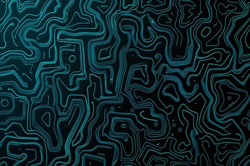 Abstract close-up of a glowing blue digital circuit board, showcasing intricate connections and technological design on a black background.
