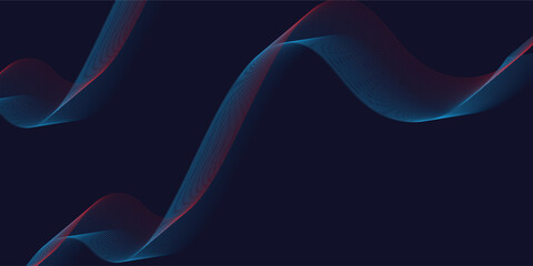 Abstract background with glowing wave. Shiny moving lines design element.