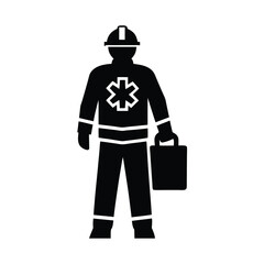 silhouette of a man in a suit