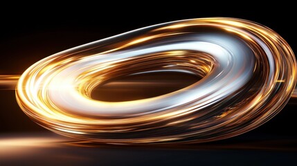 Dynamic motion blur abstract design digital art vibrant metallic colors futuristic environment creative concept