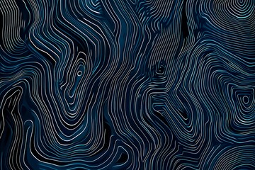 Obraz premium Abstract close-up of a glowing blue digital circuit board, showcasing intricate connections and technological design on a black background. 