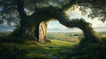 A Soft Breeze Blowing Through an Imaginary Door, Infusing the Air with Nature's Refreshing Essence