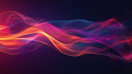Fototapeta premium Abstract Technology Background with Colorful Data Flow Visuals
