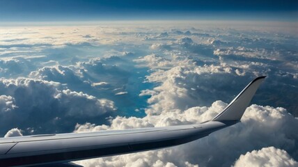 Obraz premium view from airplane window