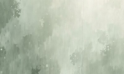 Obraz premium Weathered Greenish-Grey Wall With Uneven Textures, Brush Strokes, And Exposed Plaster, Evoking Rustic Feel