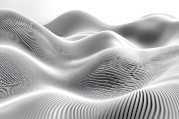 Vibrant gray white gradient background, light wave texture, digital background, high-contrast edges, Generative AI