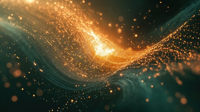 A digital wave sweeping across the world, transforming analog devices into AI-powered systems, with a glowing neural network at the center.