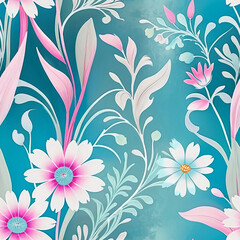 Image of シームレスパターン, 生地デザイン, デジタルテクスチャ, 装飾背景, 抽象パターン printed on Printed Glass Pet Splashbacks