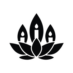 set of four leaf icons