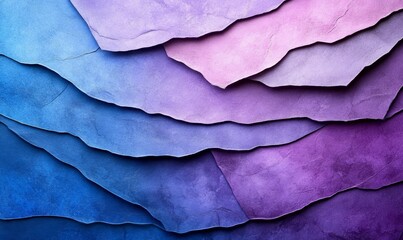 Obraz premium Blurred blue purple gradient background, textured shapes texture, desktop wallpaper, vibrant tones, Generative AI