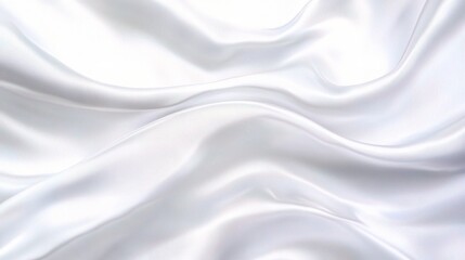 Fototapeta premium Elegant White Fabric Texture with Soft Stripes and Smooth Waves