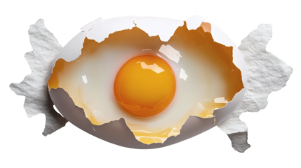 raw eggs in paper egg panel isolated on white transparent background