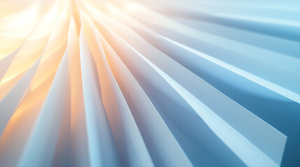 A crisp image of plastic paper edges aligned in a fan shape, with sharp focus and glowing highlights.