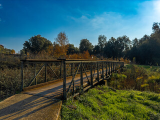 Trail with magical landscapes to nature