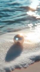 Beautiful romantic pearl abstract graphic poster background