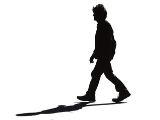 person silhouette holding shopping bag