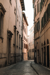 Fototapeta premium narrow street in old town