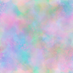 Soft pastel colors Abstract blurry painted seamless pattern Grainy multicolor background