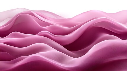 Obraz premium Abstract pink fabric waves, flowing silk textile.