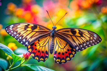 Fototapeta premium Candid Butterfly Metamorphosis: Close-up of a Chrysalis Transforming into a Monarch Butterfly