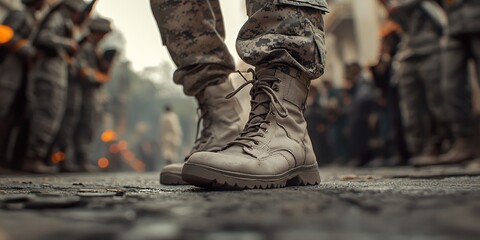 Soldier Prepares for Republic Day Parade