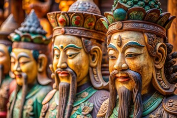 Obraz premium Candid Shot: Vietnamese Sculptures in Natural Light
