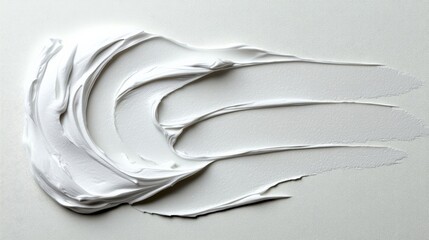 Abstract White Paint Swirl 