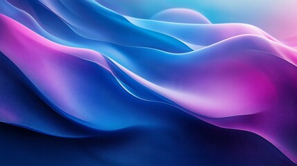 Fototapeta premium Abstract Purple and Blue Waves: A Digital Art Masterpiece