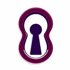 The Keyhole to Opportunity: A vibrant keyhole icon, rendered in a bold and contemporary style, symbolizes a path to unlock potential, opportunities, and possibilities.