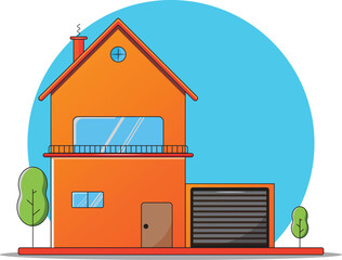 Home Vector icon Design illustrator, Adobe Illustration Design