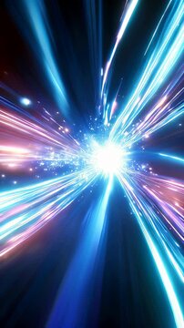 Exploring the Vibrant Pathways of Subspace Travel Through Shimmering Light and Colors