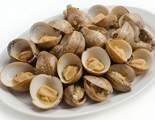 A Delicious Plate of Steamed Littleneck Clams