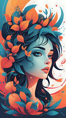 "Vibrant Nature Portrait"